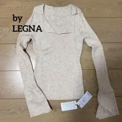 ★新品タグ付き by LEGNA リブ編みフレアスリーブニット