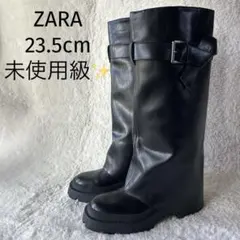入手困難❣️ 美品✨️ ZARA ザラ ゲートル ブーツ バックル ロングブーツ