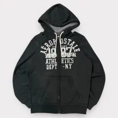 AEROPOSTALE ジップパーカー　ダメージ加工　アメカジ　裏起毛のサムネイル