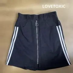 #LOVETOXIC 黒　ジッパースカッツ