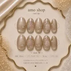 【現品限定】上品ローズガーデン 韓国花柄ネイルチップのサムネイル