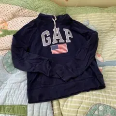 GAP アメリカ国旗デザイン パーカー Sサイズ 紺色