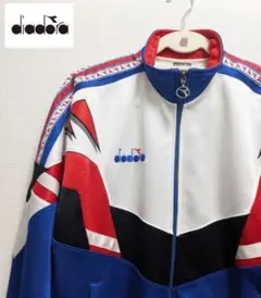 希少 90s☆diadora ディアドラ ヴィンテージ トラックジャケット 刺繍のサムネイル