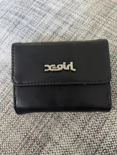 美品⭐︎エックスガールX-girlブラック 三つ折り財布