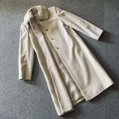 ☆新品 23区 ファー付き ロングコート アイボリー 38