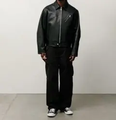 【試着のみタグ付き】stussy biker jacket leather L
