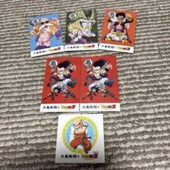 丸亀製麺　ドラゴンボールコラボ　うどん札5枚＆シールセット