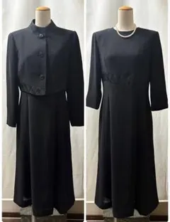東京ソワール　黒　アンサンブル　スーツ　喪服　礼服　フォーマルＬ　11号13号