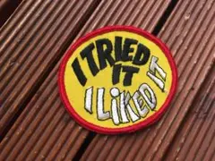 【I TRIED IT I LIKED IT ワッペン】ビンテージ ヒッピー