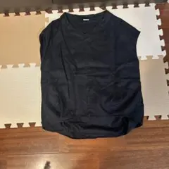 URBAN RESEARCH DOORS 紺Vネック 半袖シャツ