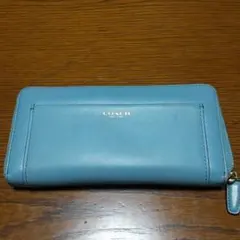 お値下げ中！コーチ☆COACH 長財布 スカイブルー