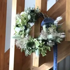 ドライフラワー⭐︎グリーンリース