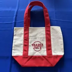 トレーダージョーズ　Trader Joe’s ミニトート　レッド　赤