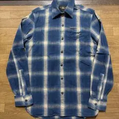 AKM オンブレチェックシャツ L レーヨン デッドストック級 木村拓哉 