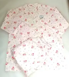 カイタックファミリー 　長袖パジャマ　花柄　ピンク　L　 綿100% 　タグ付きのサムネイル