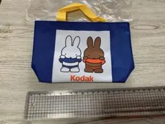 Kodak ミッフィー 手提げ袋 青　ミニバッグ　ミニトート