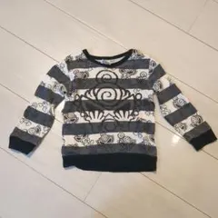 ストライプ柄 長袖トレーナー サイズ90