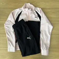 PUMA ジャージ上下セット 140cm ピンク/ブラック