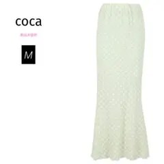 coca フラワーカットジャカードマーメイドスカート M 新品