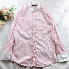 【最高級】ドルチェ＆ガッバーナ GOLD クレリックシャツ ストライプ 39 M