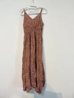 花柄キャミソールロングワンピース