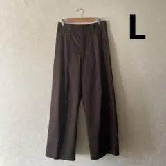 GU ジーユー レディース インタックワイドパンツQ+E Lサイズ
