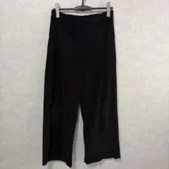 しまむら あさどん ラポシア パンツ LL ブラック
