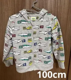 TRAIN GARAGE 新幹線柄パーカー 100cm
