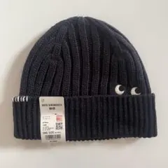 ANYA HINDMARCH × UNIQLO ニット帽 69 Navyネイビー
