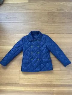 ラルフローレン　ダブル　キルティングダウンジャケット　紺　サイズ6X