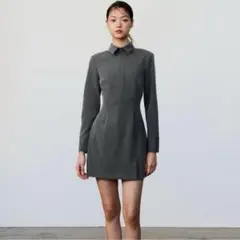 ZARA ミニフィットシャツワンピース