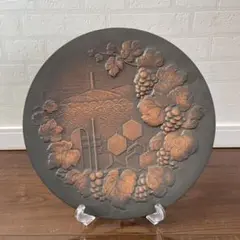値下げ❣️新品 山下恒雄作 瑞光 純銅製 鍛金飾額 新古品
