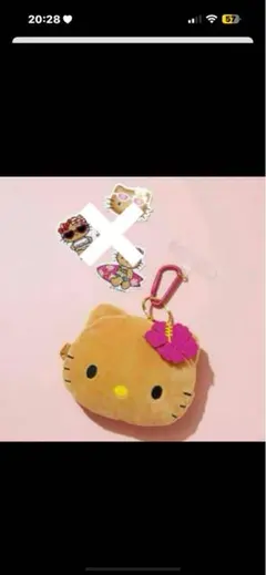 【新品・未使用品】Sweet8月号 日焼けハローキティ ぬいぐるみポーチチャーム
