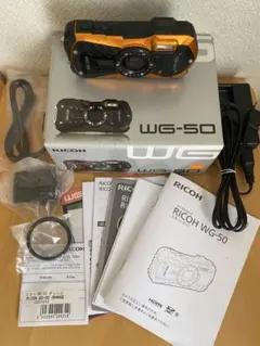 中古 RICOH WG-50 防水防塵デジタルカメラ オレンジのサムネイル