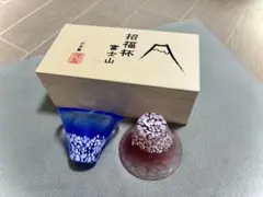 【新品未使用】東洋佐々木ガラス おちょこ 招福杯　富士山