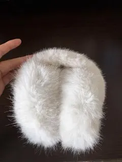 ホワイトファー耳あて
