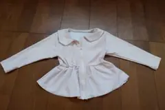 フリル付き薄いピンクラッシュガード90