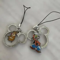 ディズニー ミッキーマウス型キーホルダー