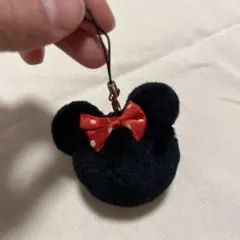 ミッキーマウス ストラップ 黒