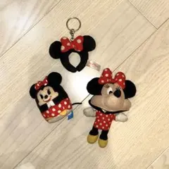 ディズニー ミニー キーホルダー ぬいぐるみ