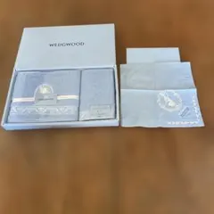 WEDGWOOD、フェイスタオル、ウォッシュタオル、ハンカチ3点セット、未使用
