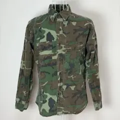 SPORTKING USA製 迷彩シャツ カモ柄 アメリカ製 ミリタリー L