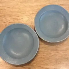 よしざわ窯　ブルーグレー プレート 2枚セット 食器のサムネイル