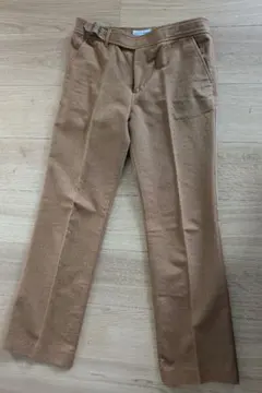 ★pour la frime★センタープレスパンツ　ブラウン size2 日本製