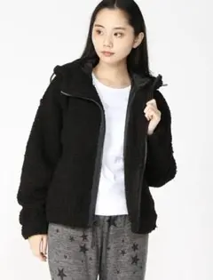 ブラック フリースジャケット