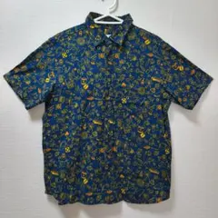 美品 かりゆしウェア M マジュン ポリエステル 琉球びんがた ノー