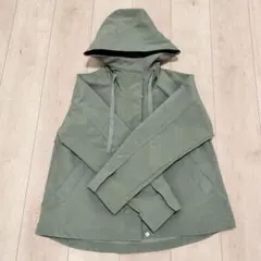 GU カーキ フード付き ブルゾン ジャケット