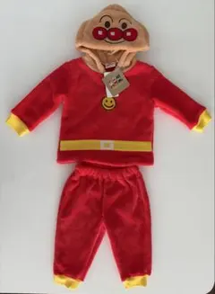 限定お値下げ！　アンパンマン フリース　着ぐるみ 80cm 赤　なりきり