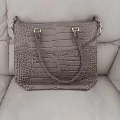 COACH ショルダーバッグ クロコ型押し バイカラー - メルカリ