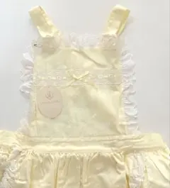 桂由美 ドレスエプロン 蝶々 フリル レース リボン